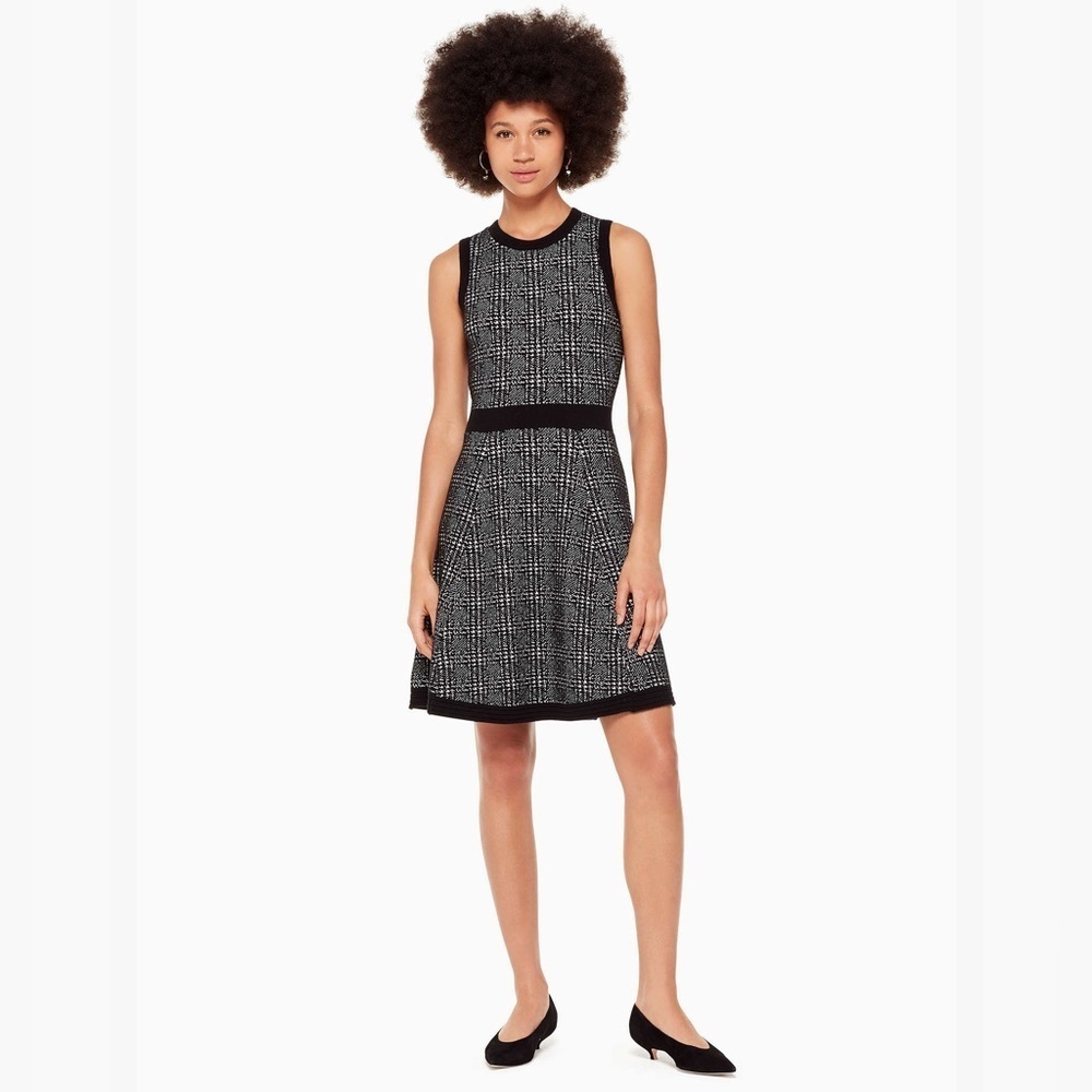Kate Spade New York Mod Plaid Sweater Dress